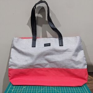 Calvin Klein Colorblock tote bag - pink and grey large travel work tote
